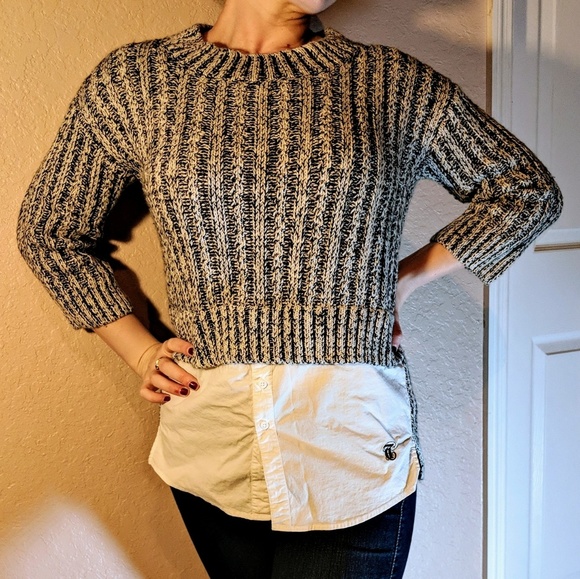 Thakoon Sweaters Thakoon For Design Nation Layered Sweater Knitted